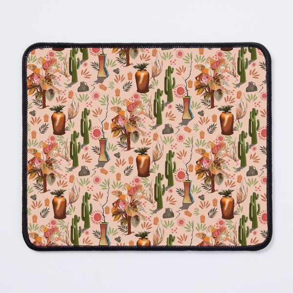 Item preview, Desert Garden Pattern | Botanical Cactus & Pottery Print designed and sold by Pandositive.
