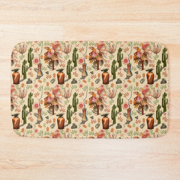 Item preview, Desert Garden Pattern | Botanical Cactus & Pottery Print designed and sold by Pandositive.