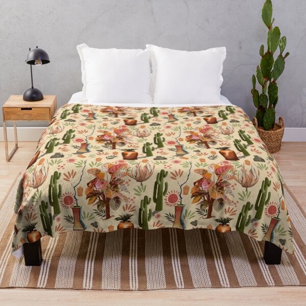 Item preview, Desert Garden Pattern | Botanical Cactus & Pottery Print designed and sold by Pandositive.