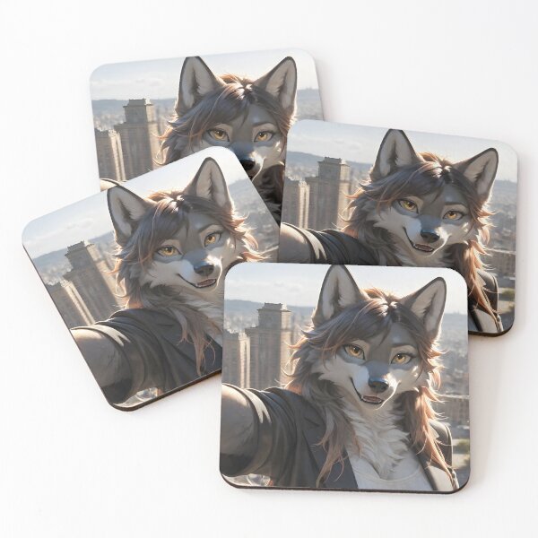 Artikelvorschau, Pelziger Wolf Anthro Sightseeing entworfen und verkauft von penzone.