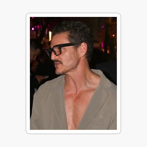 Item preview, Pedro Pascal Chest Sticker designed and sold by pascaldiaz.