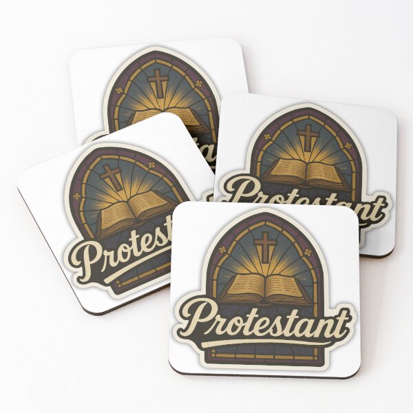 Aperçu de l'œuvre Autocollant chrétien protestant en vinyle créée et vendue par Hopeledbyfaithshop.
