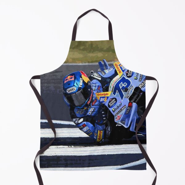 Item preview, Alex Marquez hanging in the corners on his 2025 MotoGP motorcycle abstract designed and sold by Rodissimus1984.