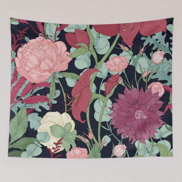 Item preview, Flower garden - Jardin de Fleurs - Print Collection - Classic botanical aesthetic designed and sold by Jackie.Bloom.