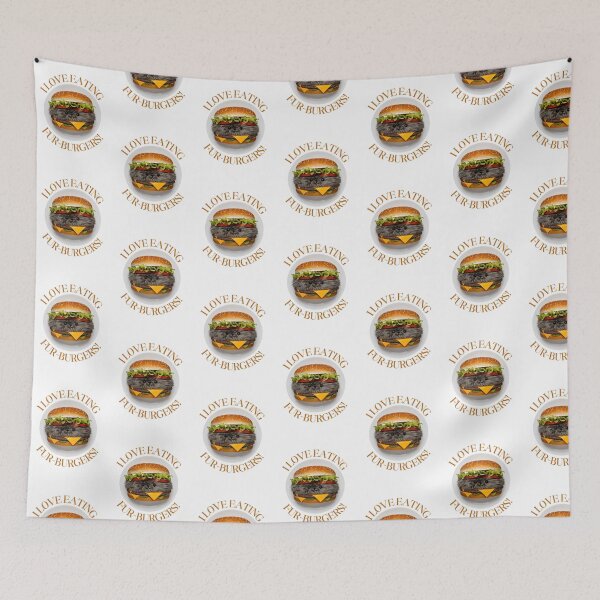 Item preview, I love eating fur-burgers! designed and sold by NicMacTees.