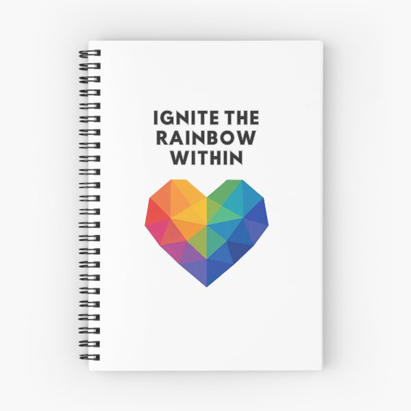 Item preview, Ignite the Rainbow Within – Geometric Pride Heart Design designed and sold by NicoDesignArt.