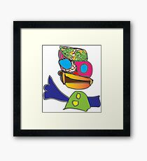 very colorful person Framed Print