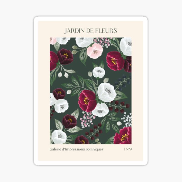 Aperçu de l'œuvre Jardin de Fleurs - Collection d'imprimés - Esthétique botanique classique créée et vendue par Jackie.Bloom.