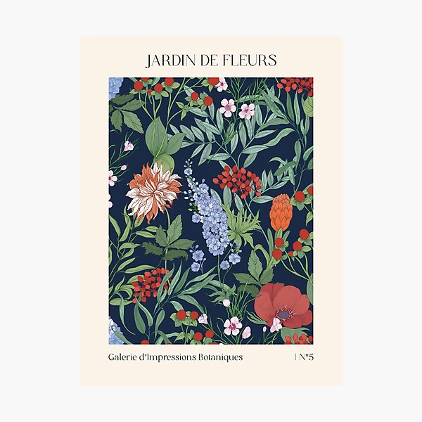 Item preview, Jardin de Fleurs - Collection d'imprimés - Esthétique botanique classique designed and sold by Jackie.Bloom.