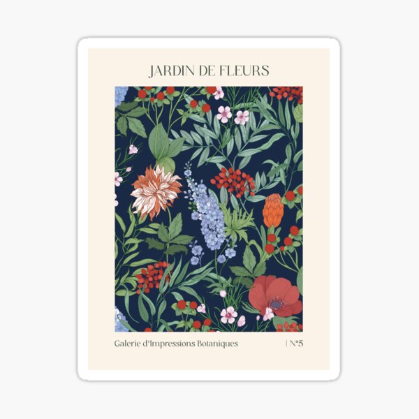 Aperçu de l'œuvre Jardin de Fleurs - Collection d'imprimés - Esthétique botanique classique créée et vendue par Jackie.Bloom.