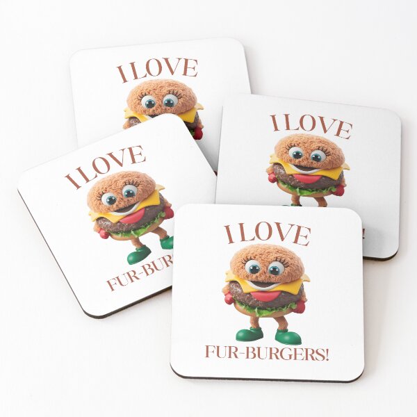 Item preview, I love fur-burgers! designed and sold by NicMacTees.