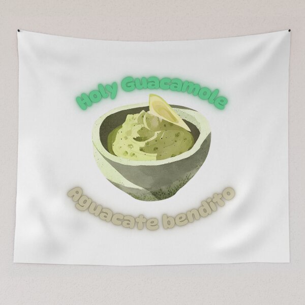 Item preview, Guacamole Dreams: Holy Guacamole, Tex-Mex Avocado Art designed and sold by HonkyTonk2025.
