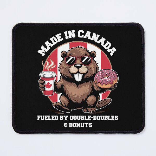 Item preview, Made in Canada – Funny Beaver Coffee and Donut Design for Canada Day designed and sold by Serbin.