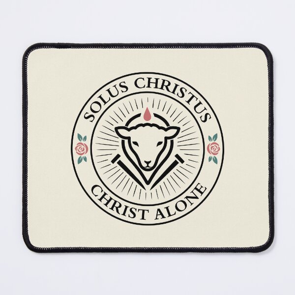Item preview, SOLUS CHRISTUS - CHRIST ALONE - 5 Solas - Reformation - Black designed and sold by Glory After Tears.