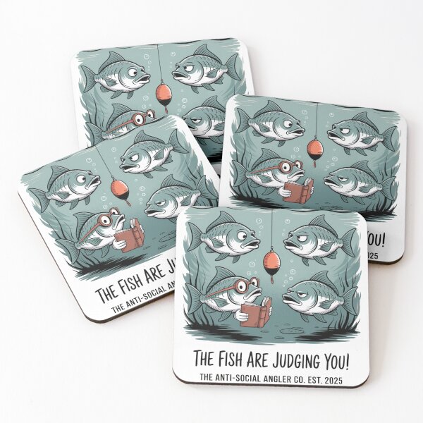 Item preview, The Fish Are Judging You – Black Ink Edition designed and sold by unclejohncorner.