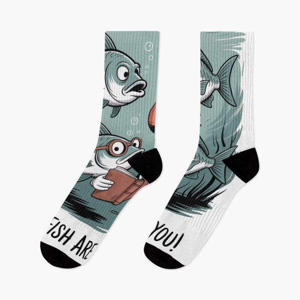 Item preview, The Fish Are Judging You – Black Ink Edition designed and sold by unclejohncorner.