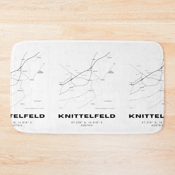 Item preview, Knittelfeld Map – Minimalist City Wall Art from Styria designed and sold by RM-Journey.