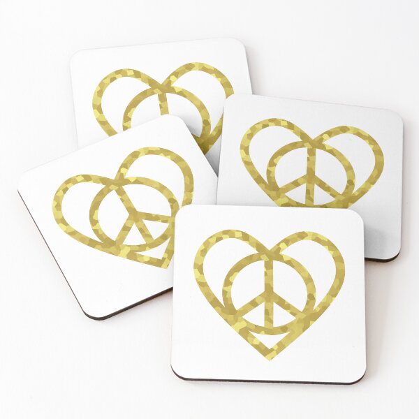 Item preview, Gold Peace And Love designed and sold by Sartoris Art.