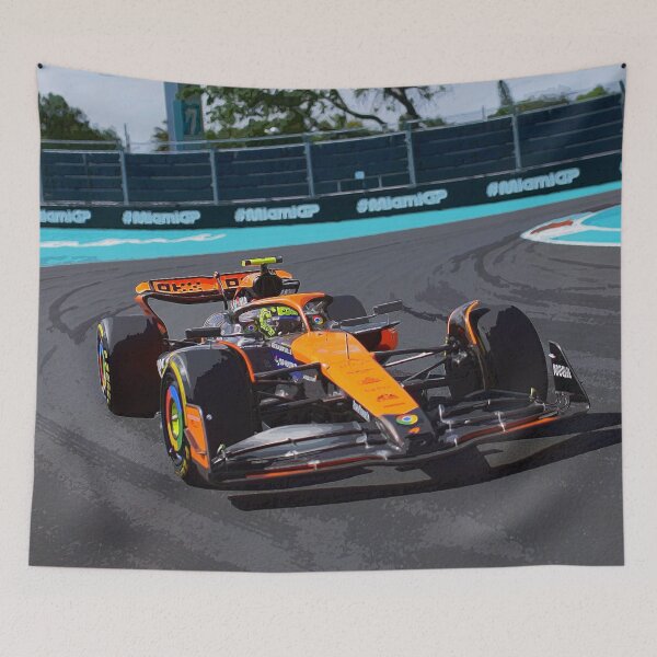 Item preview, Lando Norris on his way to his first victory watercolor designed and sold by Rodissimus1984.