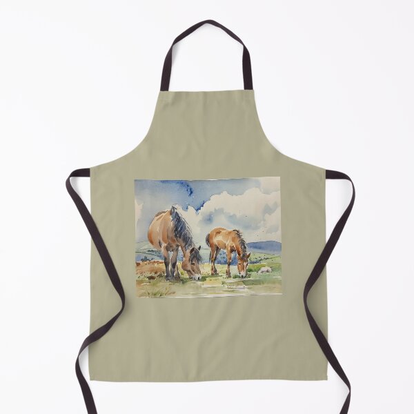 Item preview, Dartmoor ponies2(watercolour + AI) designed and sold by artsmeow.