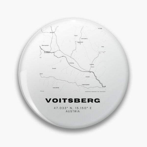 Item preview, Voitsberg Map – Minimalist Styria Map Art Print designed and sold by RM-Journey.