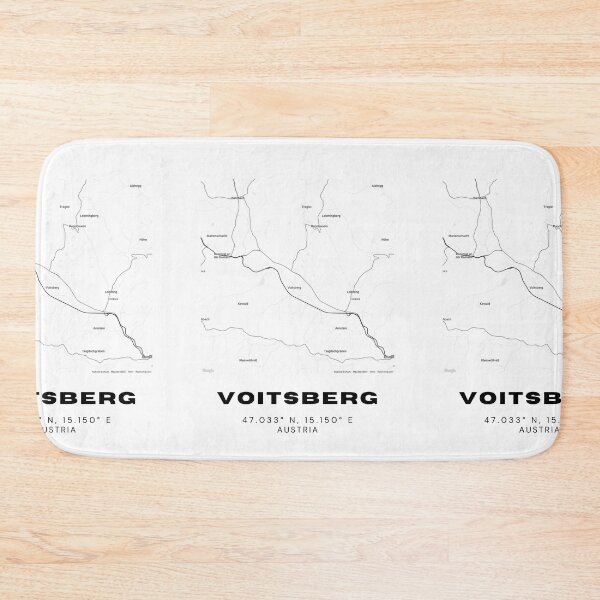 Item preview, Voitsberg Map – Minimalist Styria Map Art Print designed and sold by RM-Journey.