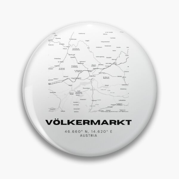 Item preview, Völkermarkt Map – Carinthia Minimalist City Wall Art designed and sold by RM-Journey.