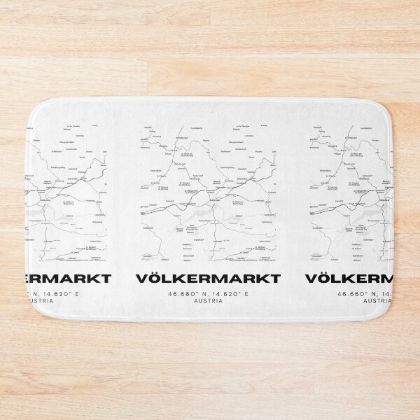 Item preview, Völkermarkt Map – Carinthia Minimalist City Wall Art designed and sold by RM-Journey.