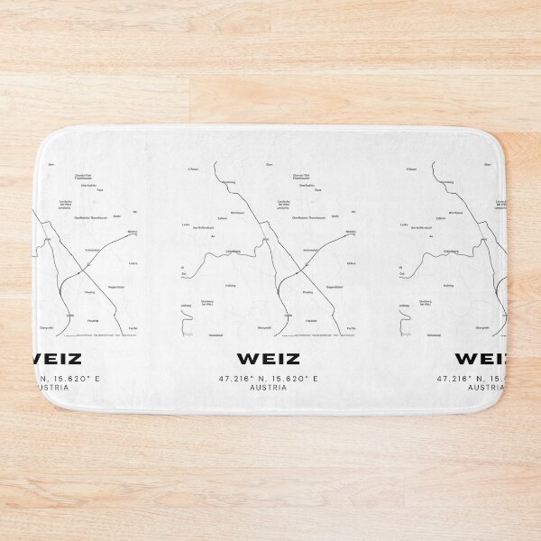 Item preview, Weiz Map – Clean and Simple Styria City Map Art designed and sold by RM-Journey.