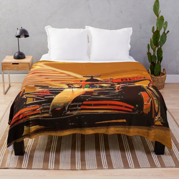 Item preview, Oscar Piastri racing his 2024 F1 car in the sun watercolor designed and sold by Rodissimus1984.