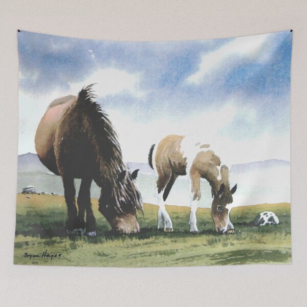 Item preview, Dartmoor ponies designed and sold by artsmeow.