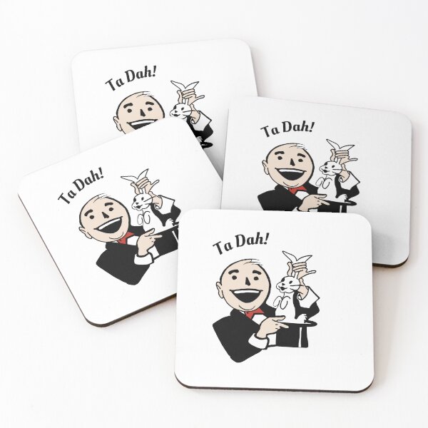 Item preview, Vintage Magician Rabbit Trick – Retro Magic "Ta-Dah!" Illusion Art designed and sold by Katy Meg.