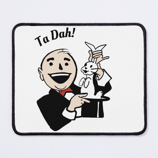 Item preview, Vintage Magician Rabbit Trick – Retro Magic "Ta-Dah!" Illusion Art designed and sold by Katy Meg.