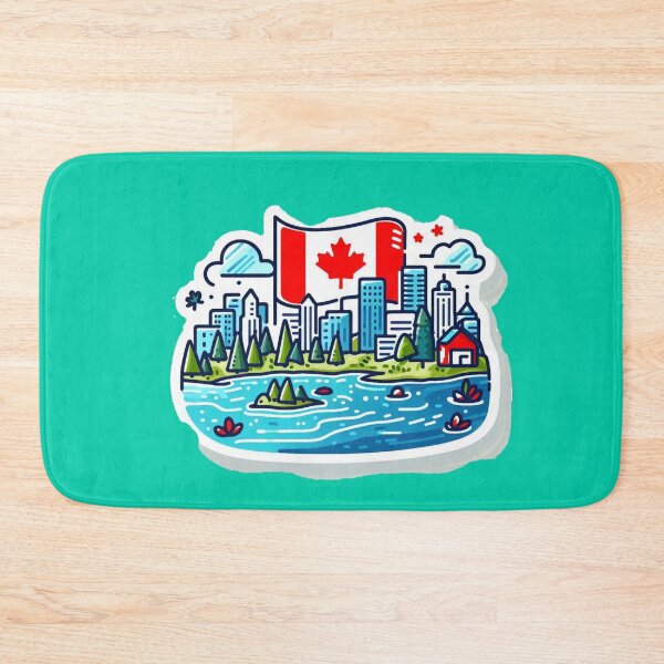 Item preview,  Minimalist Kennedy Toronto Skyline & Nature | Cute Canada Sticker Design,  designed and sold by PaintMeWorld.