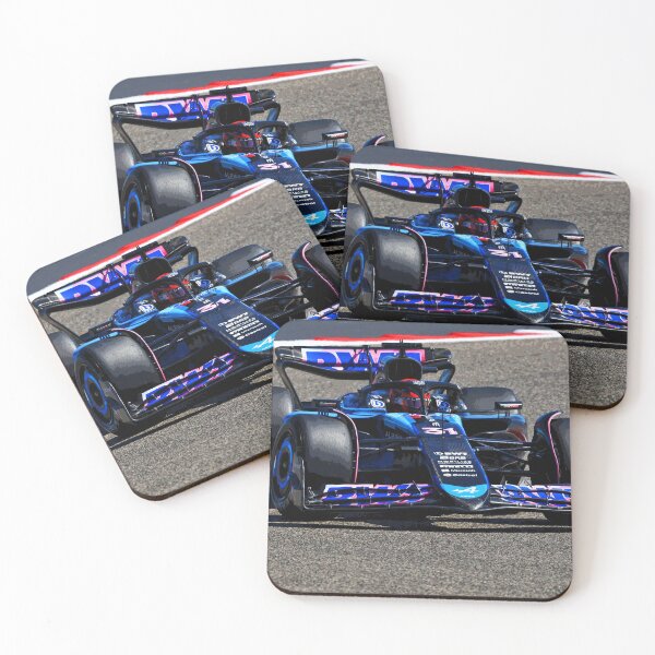 Item preview, Esteban Ocon racing his 2024 F1 racecar 2 abstract designed and sold by Rodissimus1984.