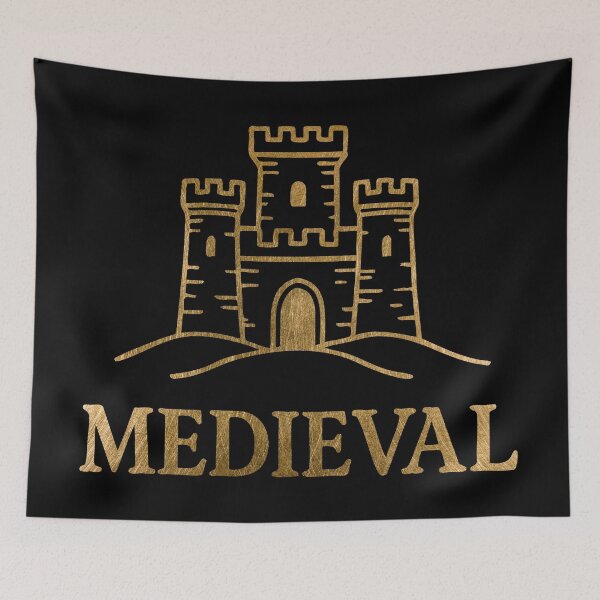 Item preview, Medieval Fortress Emblem Metallic designed and sold by SteadyRolling.