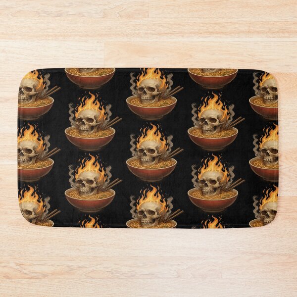 Item preview, Burning Skull in Ramen designed and sold by LaNadaYFundante.