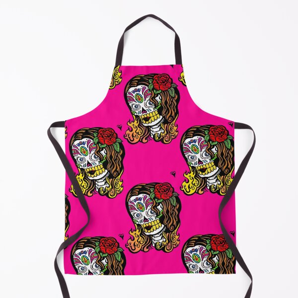 Item preview, pink halloween Sugar Skull Girl designed and sold by Gossip Rag.