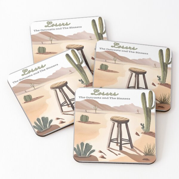 Item preview, Losers The Outcasts and the Sinners Desert Stool Art designed and sold by HonkyTonk2025.
