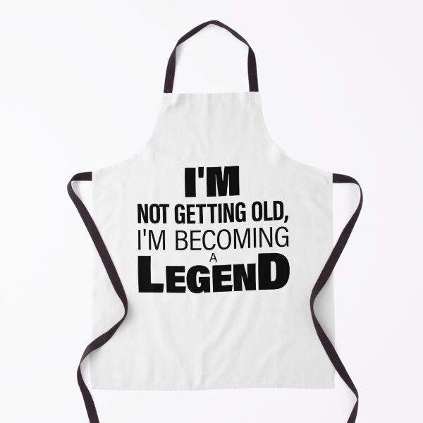 Item preview, I'm not getting old, I'm becoming a LEGEND- Funny Birthday text illustration for light background designed and sold by PixelPunny.