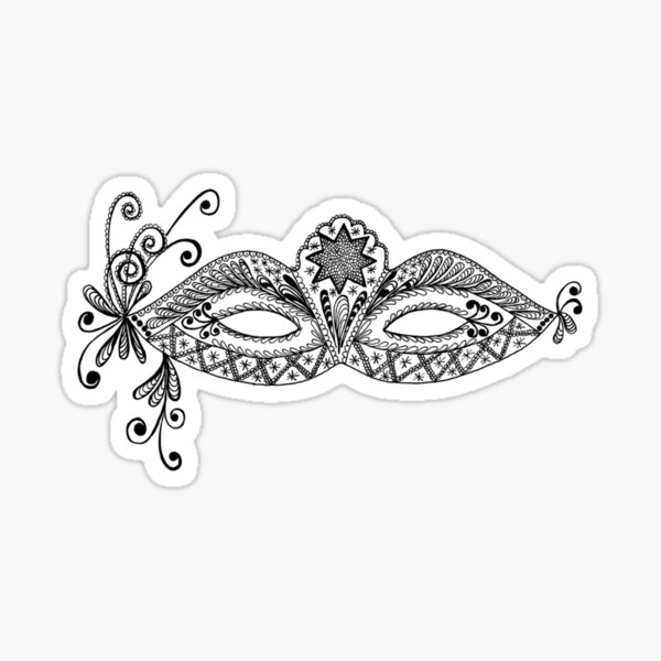 Item preview, Silver Venetian Eye Mask – Glam Masquerade Bling Design designed and sold by Blueprint&co.