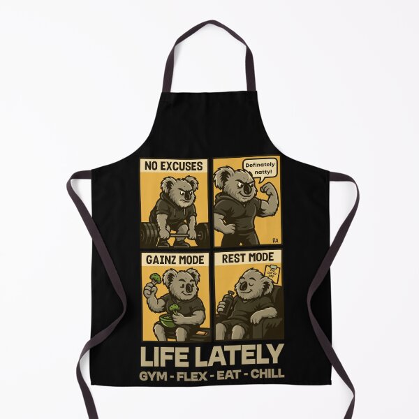 Item preview, Life Lately Gym Meme – Funny Koala Fitness Motivation designed and sold by Rebel Animal.