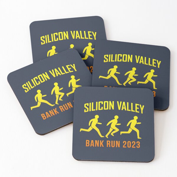 Item preview, Silicon Valley Bank Run designed and sold by pineconebutter.