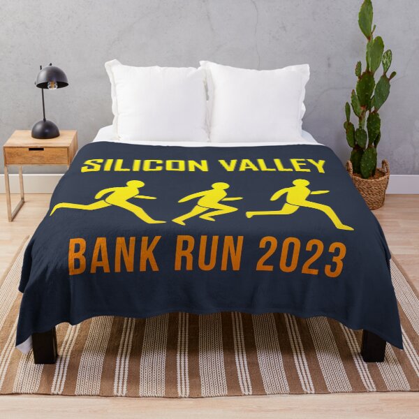 Item preview, Silicon Valley Bank Run designed and sold by pineconebutter.