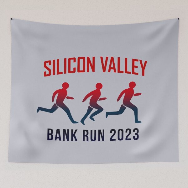 Item preview, Silicon Valley Bank Run designed and sold by pineconebutter.