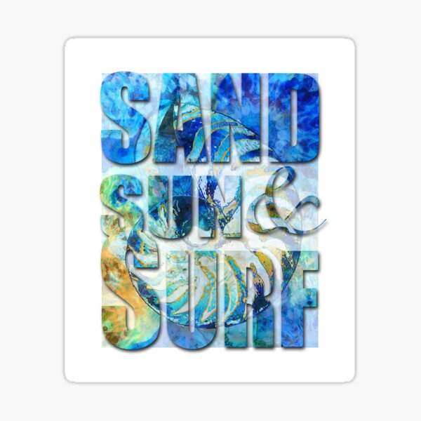 Item preview, Sand Sun And Surf Beach Art 2 designed and sold by Sharon Cummings Art.