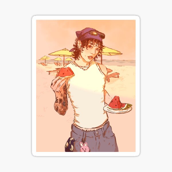 Artikel-Vorschau von Jungkook-Hawaii-Fanart!, designt und verkauft von puppyggugie.