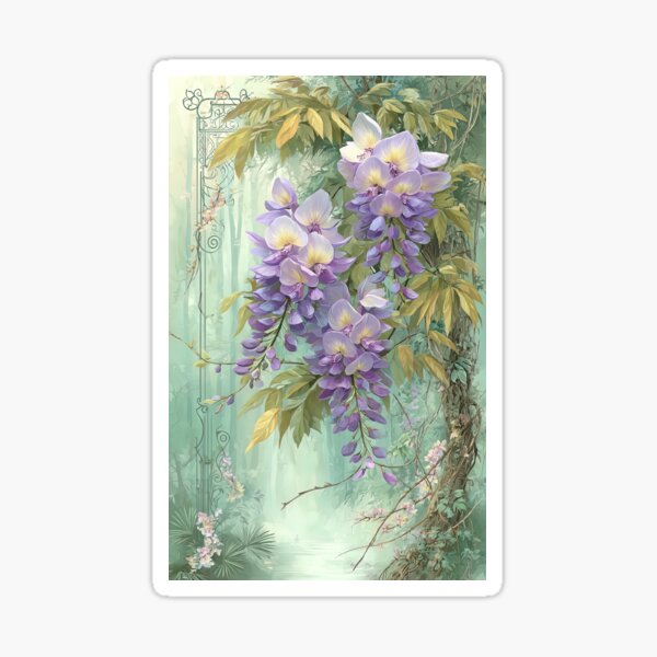 Item preview, Gentle Wisteria: A Pale Cascade designed and sold by bloorose.