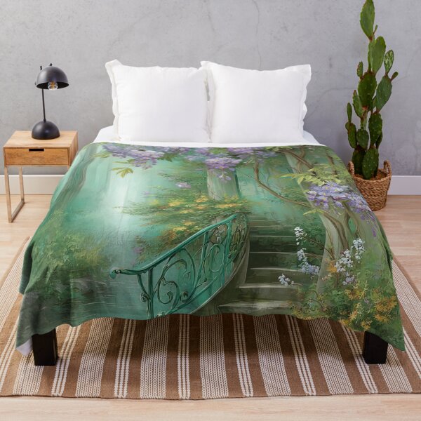 Item preview, Wisteria Pathway: An Enchanted Ascent designed and sold by bloorose.