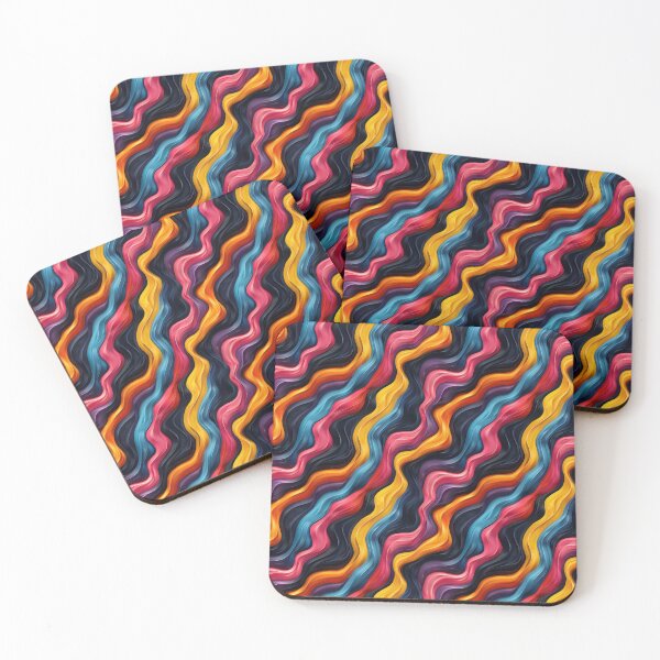Item preview, Vibrant Abstract Wavy Lines with Gradients designed and sold by NTGUILTY.